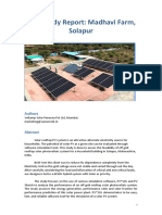 Case Study Off Grid Solar Power Installation at Solapur, Mahrashtra