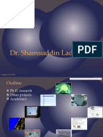 Dr. Shamsuddin Ladha Portfolio