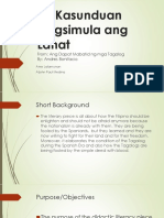 Ang Dapat Mabatid NG Mga Tagalog