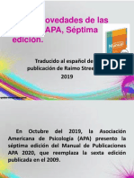 17 Novedades de Las Normas APA Septima Edicion 2020
