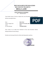 Surat Keterangan Domisili