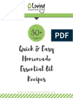 50 Quick Easy Homemade Essential Oil Recipes Printable PDF COMPLETE