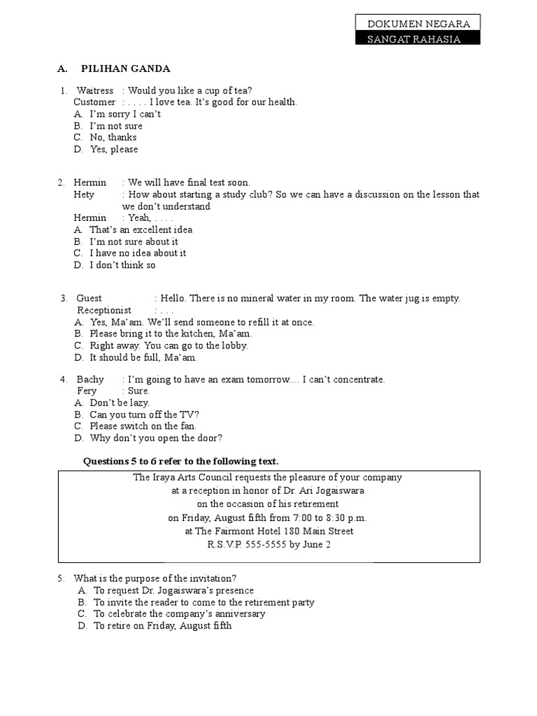 Soal Bahasa Inggris Usbn Docx Helmet