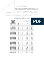 Blowoff Tank Sizing