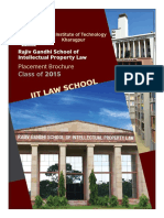 RGSOIPL IIT Law School Placement Brochure Batch of 2015 PDF