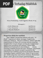 Akhlak Terhadap Makhluk