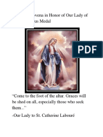 Perpetual Novena in Honor of Our Lady of the Miraculous Medal