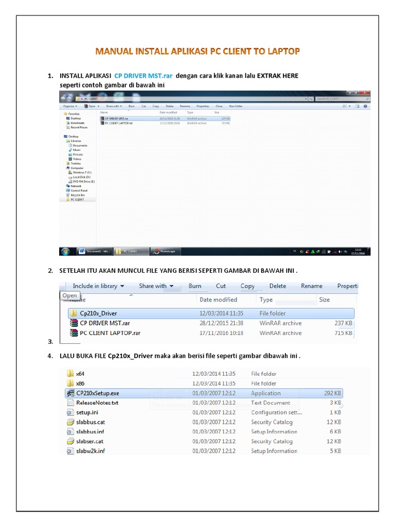 Panduan Instalasi Scanner MST 100P | PDF | Komputer