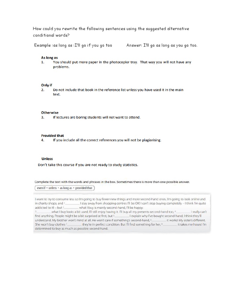 Rewriting Sentences with Alternatives | PDF | Social Science