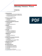 Zusammenfassung Potenzen U Wurzeln PDF