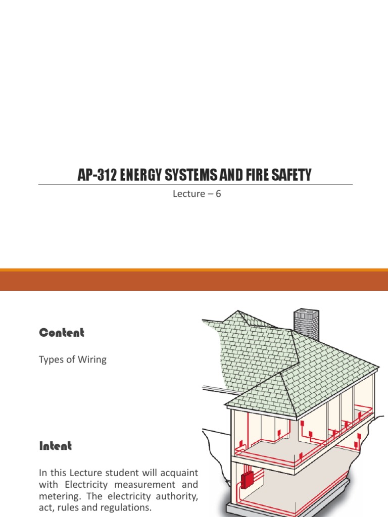 Lecture6 Types of Electrical Wiring System PDF Electrical Wiring