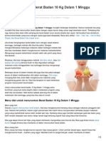 Cara Menurunkan Berat Badan 10 KG Dalam PDF