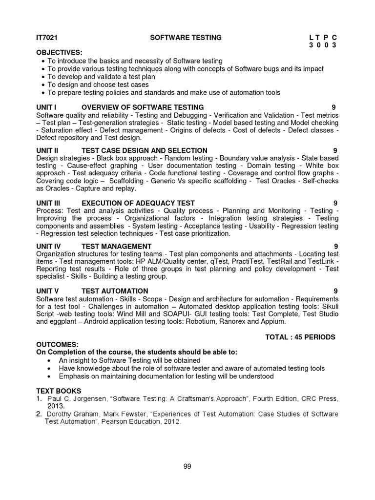 Software Testing Fundamentals: An Introduction to Testing Techniques ...