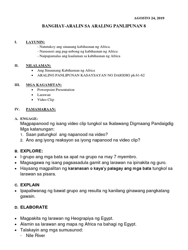 DLL Ap Cot 1 | PDF