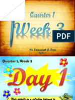 Quarter 1 Week 3 English 4