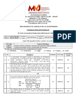 MtechAE12 Aerodynamics Internal Question PDF