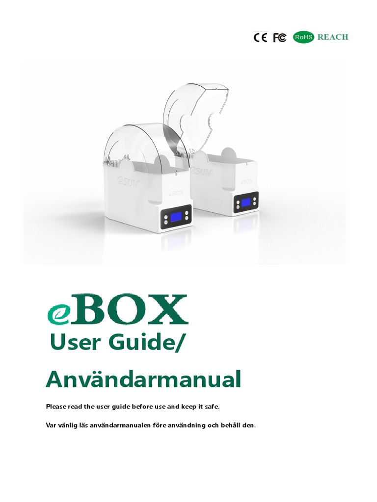eBOX Manual0-09 - Eng - SV | PDF