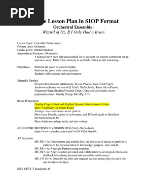 Sample Lesson Plan In Siop Format Viola Violin