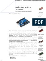 Programação para Arduino - Primeiros Passos - Conceitos iniciais de programação para Arduino - Projeto de eletrônica modular com Arduino - Circuitar