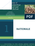 Group 3-Effectiveness of Yacon (Smallanthus Sonchifolius) Leaft Extract As Biofuel