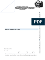 Form Pendaftaran Kompetisi Film Pendek 2019 Final 1
