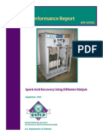 Spent Acid Recovery Using Diffusion Dialysis