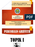 Pertemuan 2 - KEL 1 - Topik 1 & 2 Percobaan Griffith, Harsey and Chase