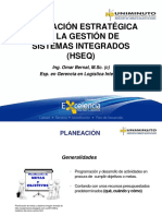 La Planificación Estratégica Integrada de Calidad (HSEQ)