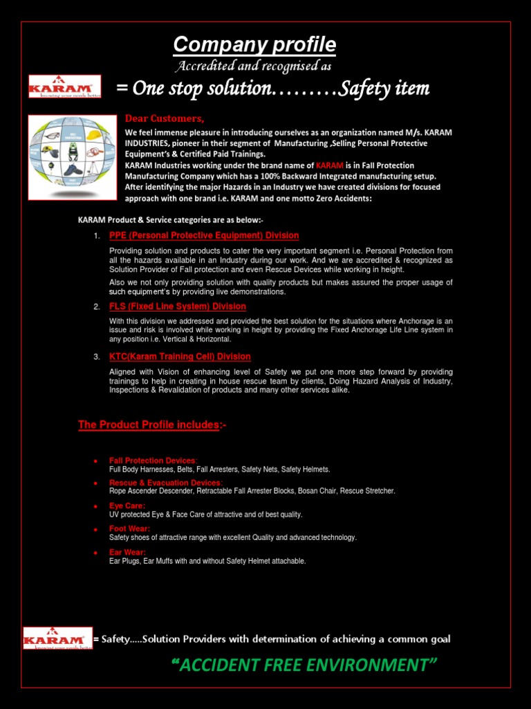 KARAM Industries: PPE Solutions Overview | PDF | Personal Protective ...