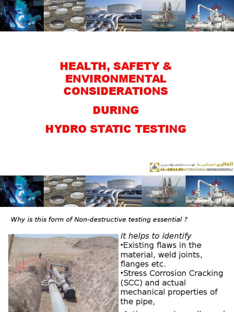 Hydrostatic Testing Safety | PDF | Pipe (Fluid Conveyance) | Pressure