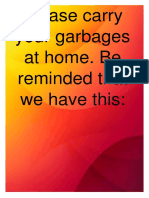 Please carry your garbages at home.docx