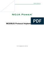 NOJA 508 02 Modbus Protocol Implementation