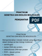 Pengantar Praktikum Genbiomol