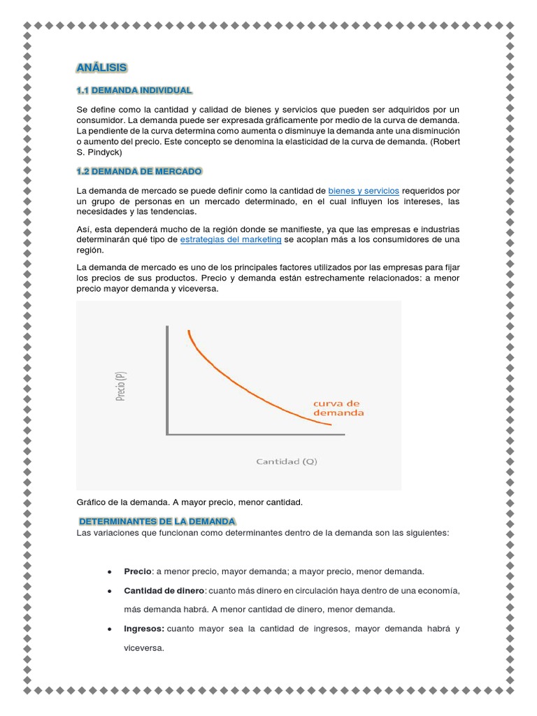 Análisis de Demanda y Curvas de Engel | PDF | Oferta y demanda | Curva ...