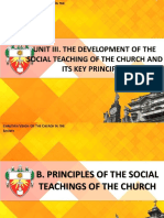 D. Principles of The Social Teachings of The Church