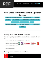 User Guide - Mobile Operator - XOX™ Mobile