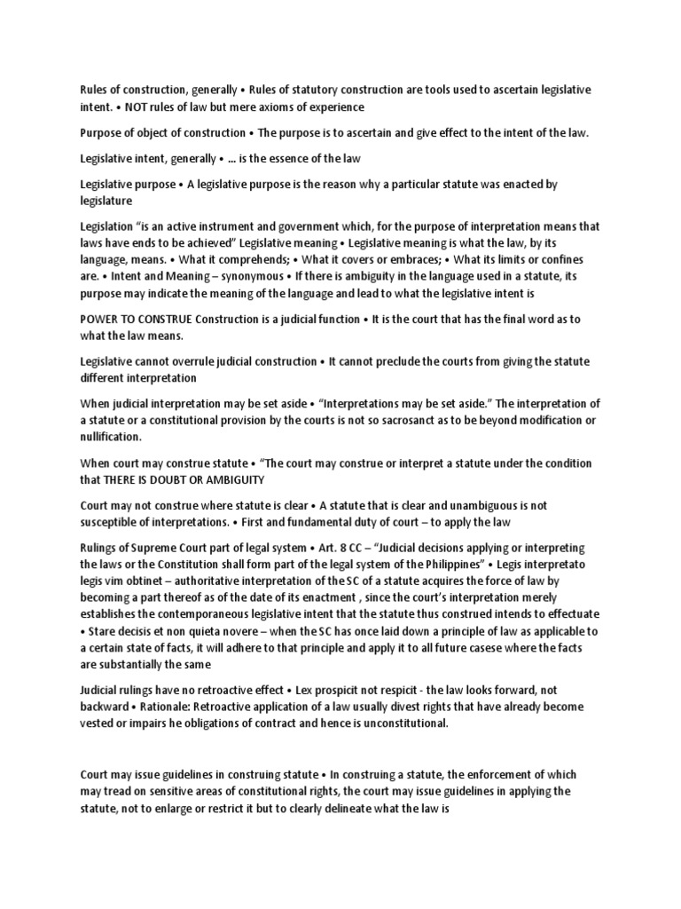 A Comprehensive Guide to Statutory Construction Interpreting