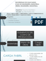 Carga Fabril Gastos Administrativos, Financieros y de Ventas