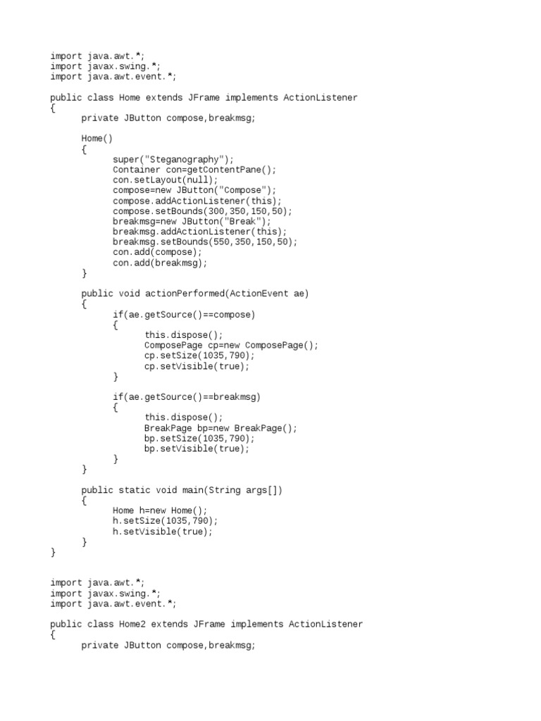 Java Steganography GUI Application | PDF | Integer (Computer Science ...