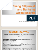 Ang Wikang Filipino at Ang Banta NG Globalisasyon