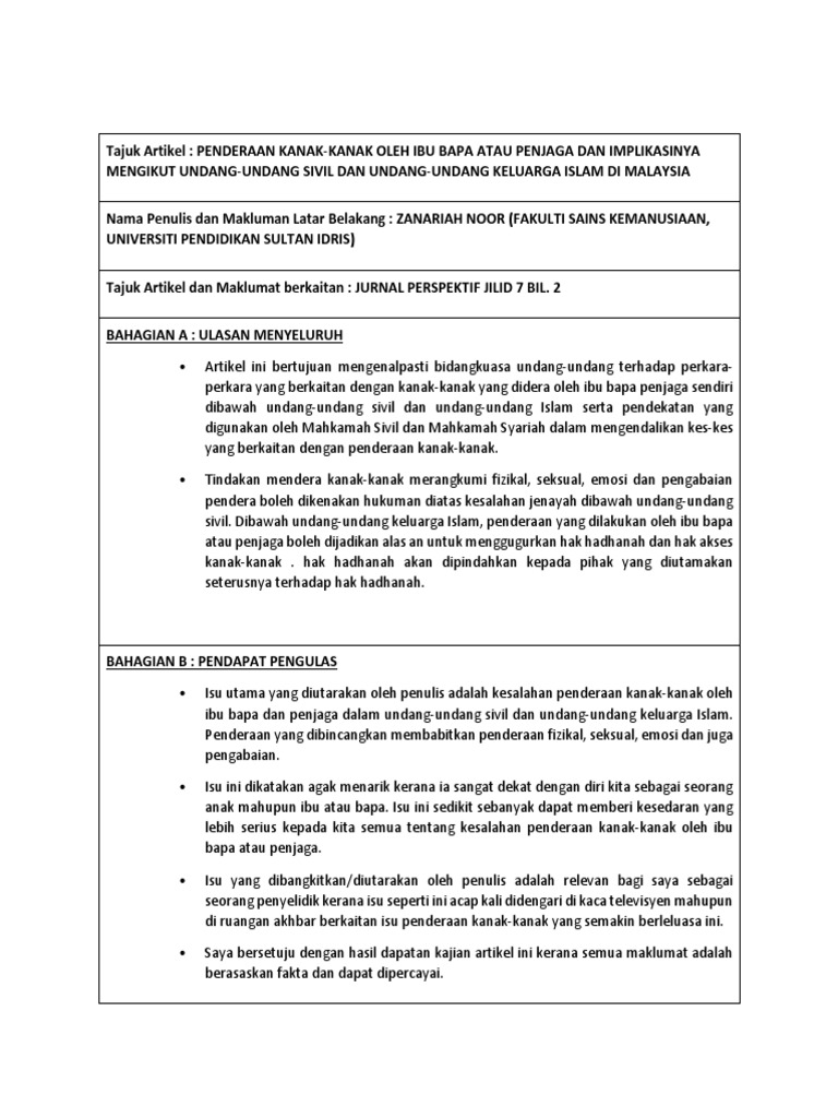 Ulasan Jurnal Pdf
