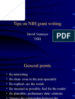 Tips On NIH Grant Writing: David Nemazee Tsri