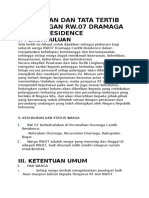 Peraturan Dan Tata Tertib Lingkungan RW