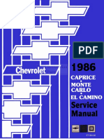 86 Chevrolet Caprice Monte Carlo El Camino SM PDF