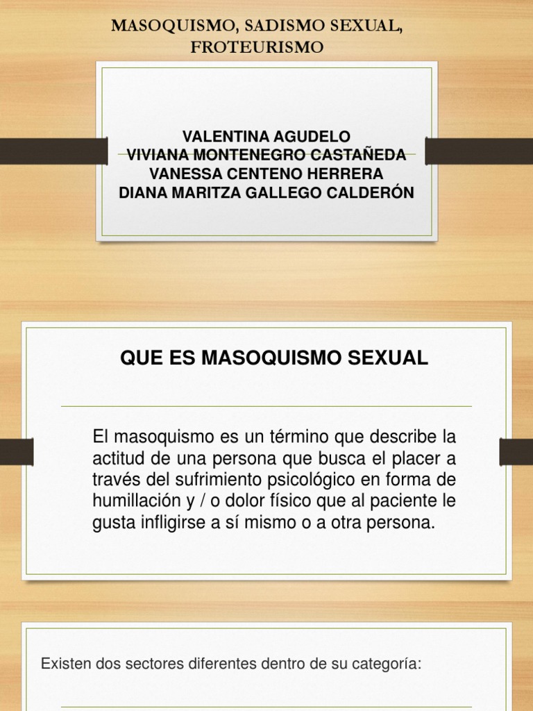 Definición y características del masoquismo | PDF | Sadomasoquismo | Placer