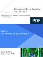 Designing and Operating Highly Available Software Systems at Scale PDF