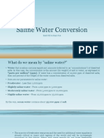 Saline Water Conversion