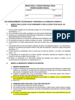 Codigo Penal y Codigo Procesal Penal Examn 2