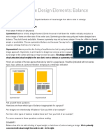 The Main Three Design Elements - Balance - 20SP-GIT-230-98 Graphic Design PDF