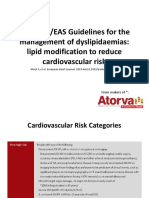 Latest 2019 ESC Guidelines On Dyslipidemia